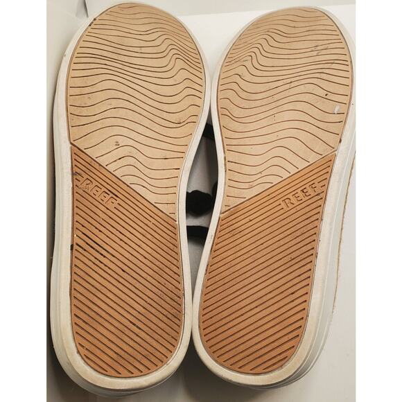 Reef Women's Size 8 Blue Lace-up Denim Sneakers Jute Edge Cork Sole Style C15360 - Picture 6 of 8